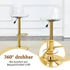 Lot de 2 tabourets de bar réglables en hauteur, dossier Voir les images du produit 10