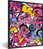 MuchoWow® Gerahmtes Poster Design - Superstar - Cool - Produktbild-Vorschau 1