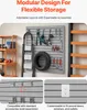 SucceBuy Lamellenwandverkleidung, 1,2 x 1,2 m, PVC, grau, Produktbild-Vorschau 4
