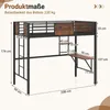 Łóżko piętrowe COSTWAY o wymiarach 90x200 cm z biurkiem i Podgląd zdjęcia produktu 7