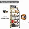 5-stöckiges Display-Regal mit Rollen und 15 Haken, schwarz Náhľad obrázku produktu