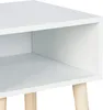 Relaxdays 10051019, Stolik nocny, Naturalny, Biały, MDF, Podgląd zdjęcia produktu 5