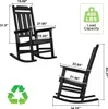 VEVOR Balkon-Schaukelsessel, aus HIPS-Material, Tragkraft Produktbild-Vorschau 7