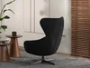 Fotel obrotowy z podłokietnikami CORVIN – czarny Podgląd zdjęcia produktu 4
