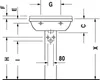 Duravit lavabo Starck 3 65cm, 1 trou pour robinet, Anteprima dell’immagine prodotto 11