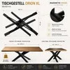 Rám stola Orion (XL - veľkosť 150x81xH71 cm, zlatý) Náhľad obrázku produktu 5