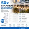 50 S-haken voor lichtkettingen en lichtgordijnen – Productafbeelding-voorbeeld 2