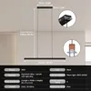 A diagram showing the dimensions and specifications of a black linear pendant light. Produktbild-Vorschau