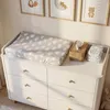 Wickelkommode mit 6 Schubladen, Baby Wickeltisch Weiß, Produktbild-Vorschau 3
