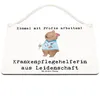 Mr. & Mrs. Panda Schild Krankenpflegehelferin Leidenschaft Produktbild-Vorschau 3