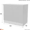 Flex Well Spülenschrank Varo BxTxH 100 x 60 x 86 cm weiß Produktbild-Vorschau 6