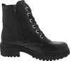 A black leather boot is shown from the side against a white background. Anteprima dell’immagine prodotto