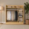 Holz Kleiderständer mit Regal Palosa L Produktbild-Vorschau 4