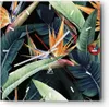 Wanduhr - Quadrat - Glasuhr - Pflanze Tropisch Blume - Produktbild-Vorschau 1