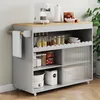 Carrello da portata Flieks carrello da cucina con ante Anteprima dell’immagine prodotto 1