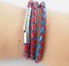 Lederkette Lederband Herren Halskette Rot Blau 17-100 cm Produktbild-Vorschau 3