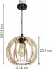 Moderná LED stropná lampa z dreva Náhľad obrázku produktu 6