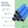 6 x Stretchfolie 50cm 1,5kg 23my blau Produktbild-Vorschau 2