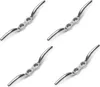4x Flaggenleinen-Klampe Edelstahl, Poliert Rostfrei, 114 mm Produktbild-Vorschau 1