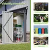 4'x8' Metall-Gartenschuppen, Anbau-Schuppen mit Voir les images du produit 4
