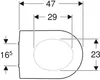 Geberit 300 Basic WC-Sitz mit Deckel 35,5x47x4,5 cm Weiß Produktbild-Vorschau 2