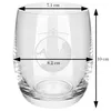 Acala Glas Arlando 300 ml mit Gravur Blume des Lebens Produktbild-Vorschau 4