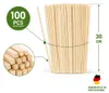 100 bastoncini di legno di pino per zucchero filato, Anteprima dell’immagine prodotto 1