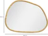 Lustro ścienne HOMCOM 80 x 60 cm, nieregularne lustro z Podgląd zdjęcia produktu 3