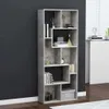 vidaXL Regál betón sivý 67x24x161 cm materiál na báze dreva Náhľad obrázku produktu 2