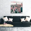 Leinwandbild städte & architektur - rosa 30x30 cm Feeby Produktbild-Vorschau 2