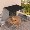 vidaXL Markise Manuell Einziehbar 400x350 cm Anthrazit Produktbild-Vorschau 2