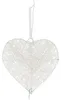 Appendino decorativo con 6 cuori in bianco con Anteprima dell’immagine prodotto 3