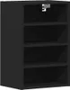 Armoire suspendue Riga Noir 40x29,5x60 cm Matériau dérivé Voir les images du produit 1