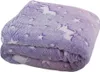 A folded blanket with a unicorn and star pattern. Náhľad obrázku produktu