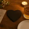 8 sous-verres en ardoise en forme de cœur, 10x10 cm – Voir les images du produit 2