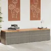 vidaXL Zahradní truhla šedá 220x50x54 cm polyratan akátové Náhled obrázku produktu 2