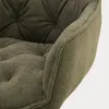 HOMLA FUSSY otočné kreslo z látky, zelené, 57x61x80-90 cm Náhľad obrázku produktu 4