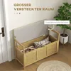 Ławka na buty Fortuna Lai z klapką i półką na buty, ławka Podgląd zdjęcia produktu 4