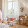 Kindersessel mit Plüschbezug und Kiefernholzgestell, Höhe Produktbild-Vorschau 5