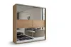 Szafa A6 craft złoty, przesuwna z lustrem - 230 x 62 x 245 Podgląd zdjęcia produktu 1