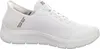 A white Skechers slip-on sneaker is shown from the side against a white background. Voir les images du produit