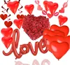 XXL Valentinstag Deko Set Herzluftballons Girlande Love Produktbild-Vorschau 1