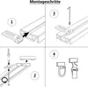 Binario per tende MDEKOR in alluminio 150 cm - montaggio a Anteprima dell’immagine prodotto 6