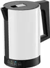 A studio shot of a white and black electric kettle. Anteprima dell’immagine prodotto