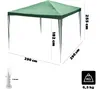 Padiglione da giardino KADAX, tenda, 3 x 3 m, per giardino, Anteprima dell’immagine prodotto 2