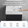 doporro Meuble de Salle de Bain Noir Texturé Ensemble de 2 Voir les images du produit 3