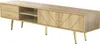 Armoire TV Sweiko 160 cm avec pieds dorés, deux tiroirs et Voir les images du produit 17