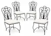 Lot de 4 chaises en fer forgé « Cordoba » faites main | Voir les images du produit 1