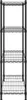 Scaffale a 4 ripiani 90x35x137 cm nero 200 kg Anteprima dell’immagine prodotto 4