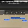 A close-up of a control panel for a height-adjustable desk, showing the LED display and control buttons with Polish labels. Produktbild-Vorschau